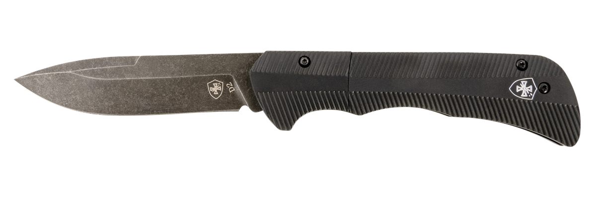 Templar Knife AAABK321 Auto Assist 3.50in Folding Drop Point Plain Black Ox
