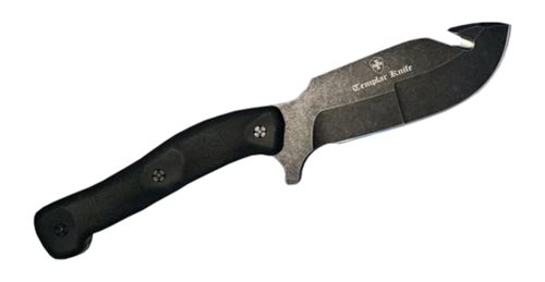Templar Knife HBK321 Reagan Field Dressing Gut Hook Powder Black G10 Fixed view 2