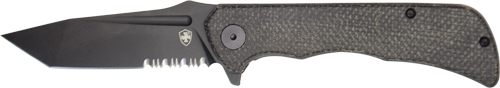 Templar Knife Paladin Folder 3.27in Black Micarta Tanto D2