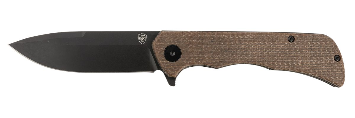 Templar Knife PFMBN321 Paladin 3.27in Folding Drop Point Plain Black Powder