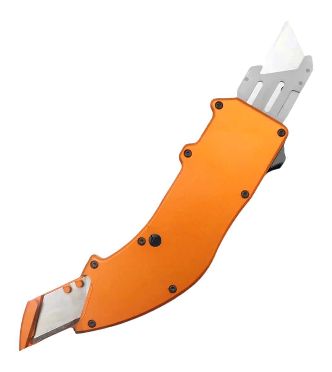 Templar Knife Squire Utility OTF Razor Plain Orange Anodized 5.38in Aluminu