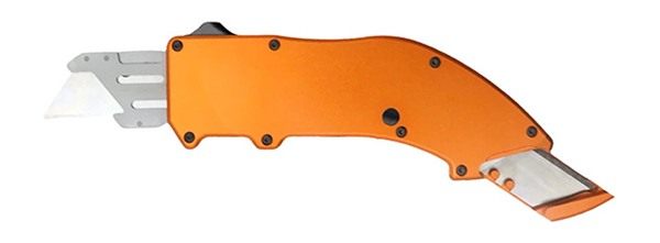 Templar Knife Squire Utility OTF Razor Plain Orange Anodized 5.38in Aluminu view 3