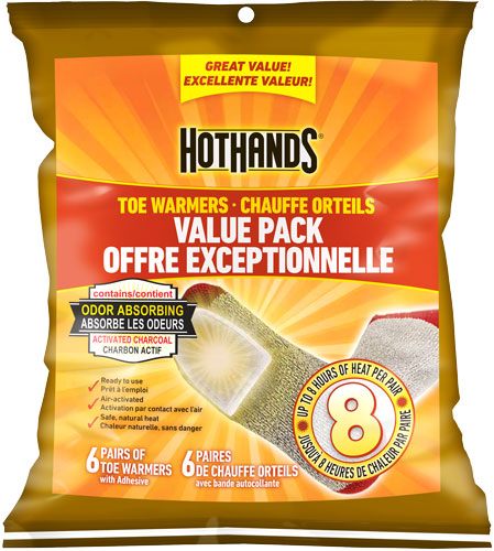 HotHands Toe Warmers - Long Lasting Safe Natural Odorless Air Activated - U