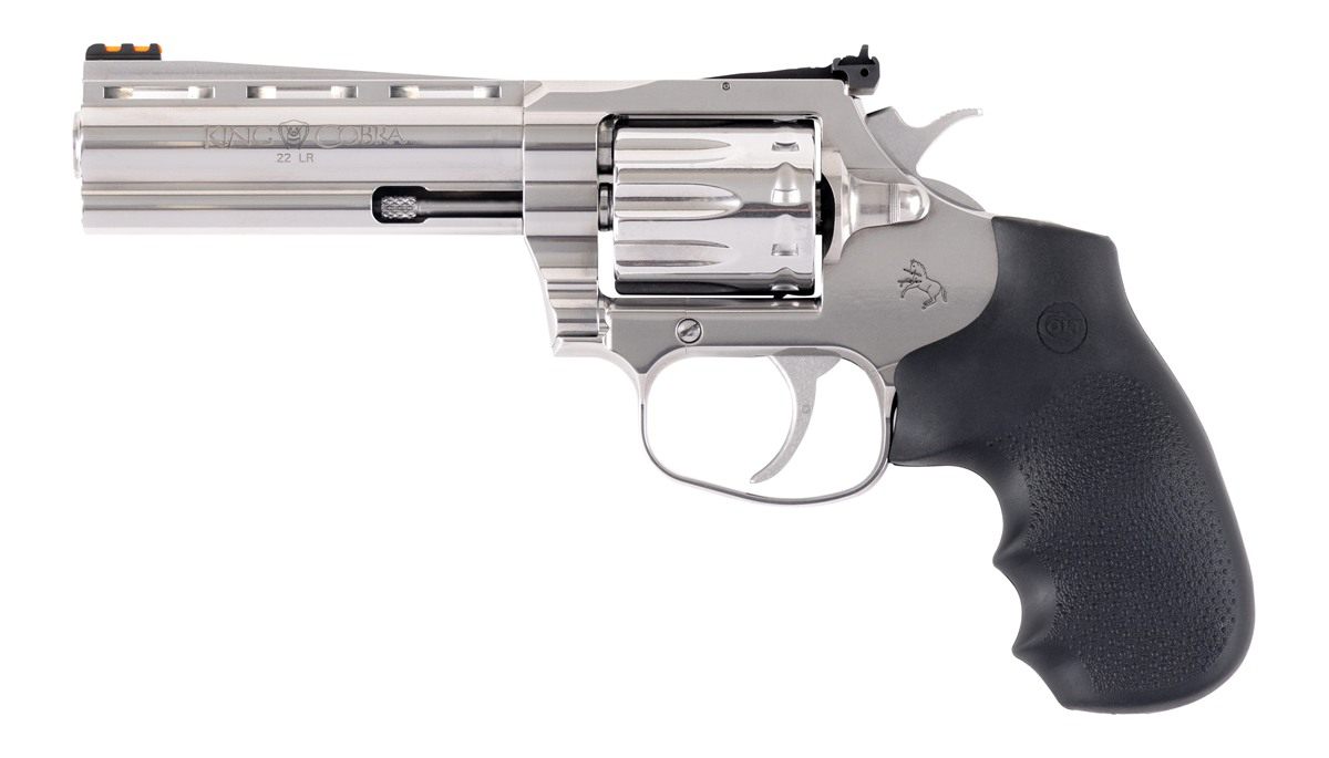 Colt Mfg KCOBRA22-SP4RFO King Cobra Target 22 LR 10 Shot, 4.25in Stainless