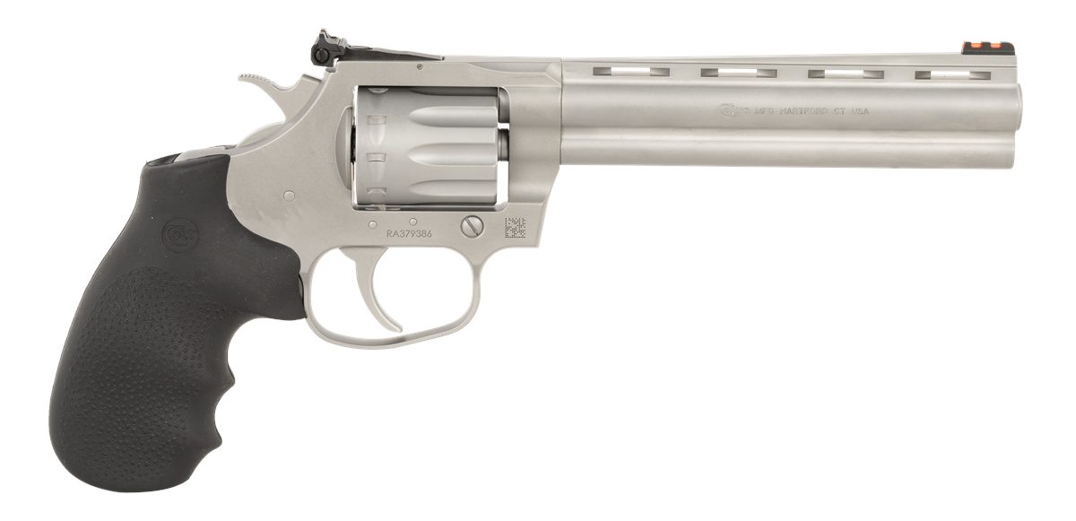 Colt Mfg KCOBRA22SM6RFO King Cobra Target 22 LR 6 Shot 6in Matte Stainless