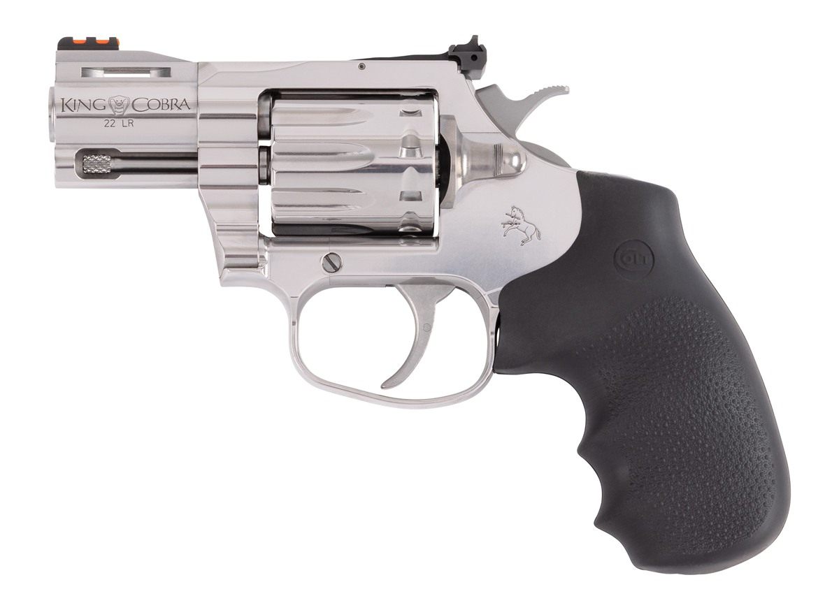 Colt Mfg KCOBRA22SP2RFO King Cobra 22 LR 10 Shot 2in Stainless Vent Rib Bar