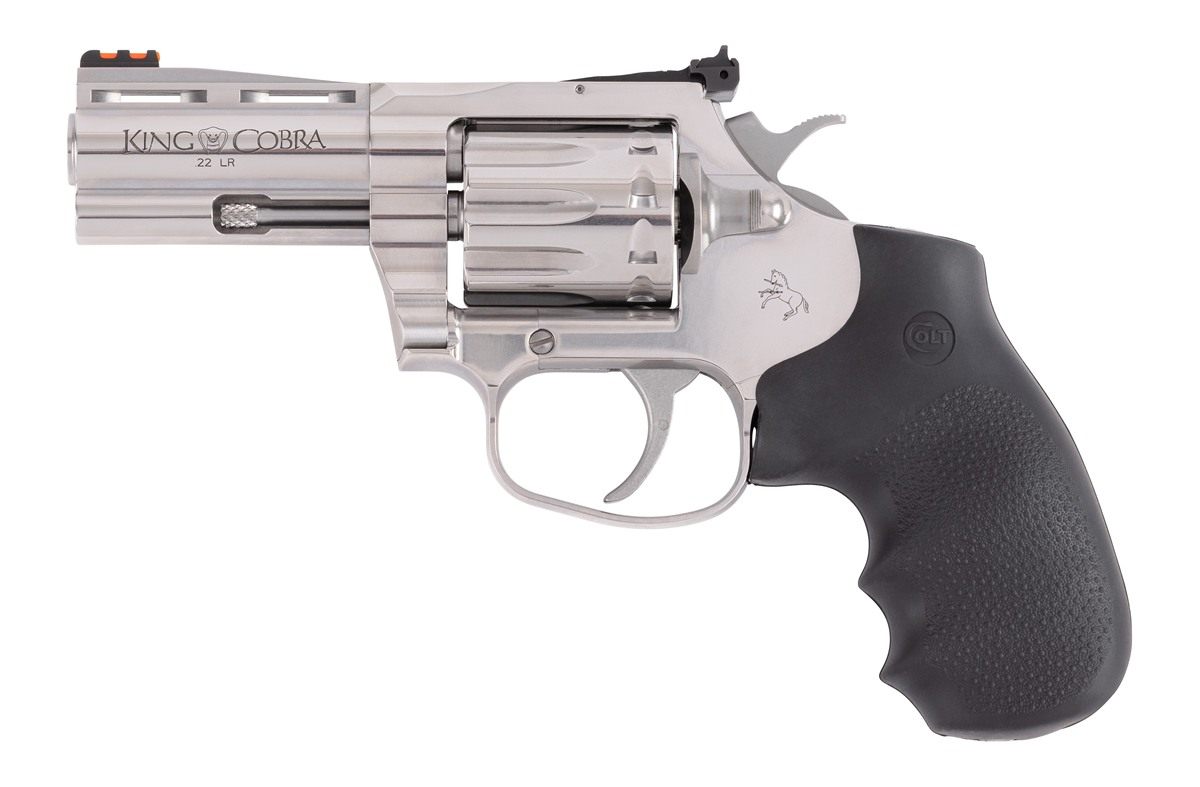 Colt Mfg KCOBRA22SP3RFO King Cobra 22 LR 10 Shot 3in Stainless Vent Rib Bar