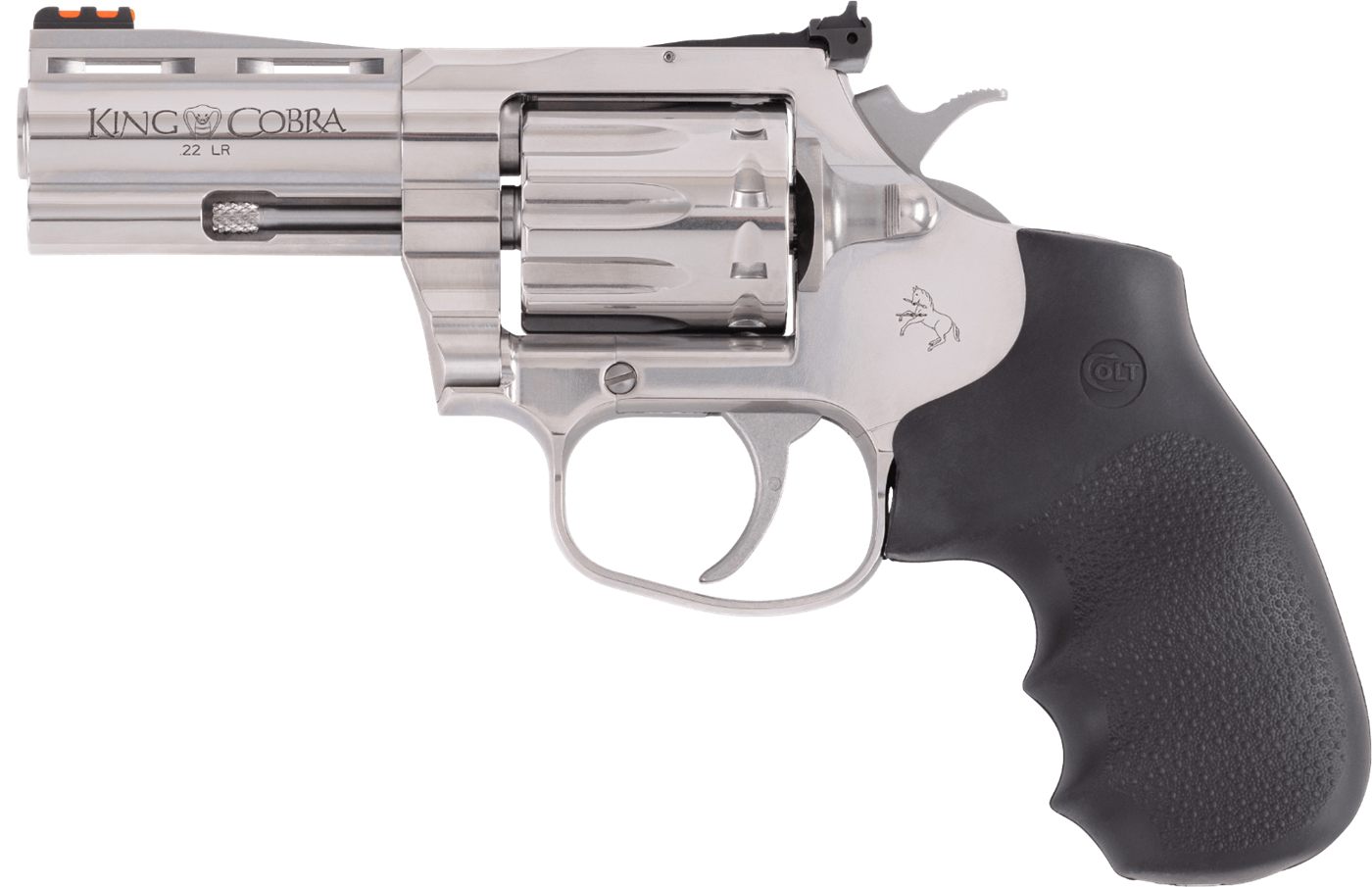 Colt Mfg KCOBRA22SP3RFO King Cobra 22 LR 10 Shot 3in Stainless Vent Rib Bar view 2