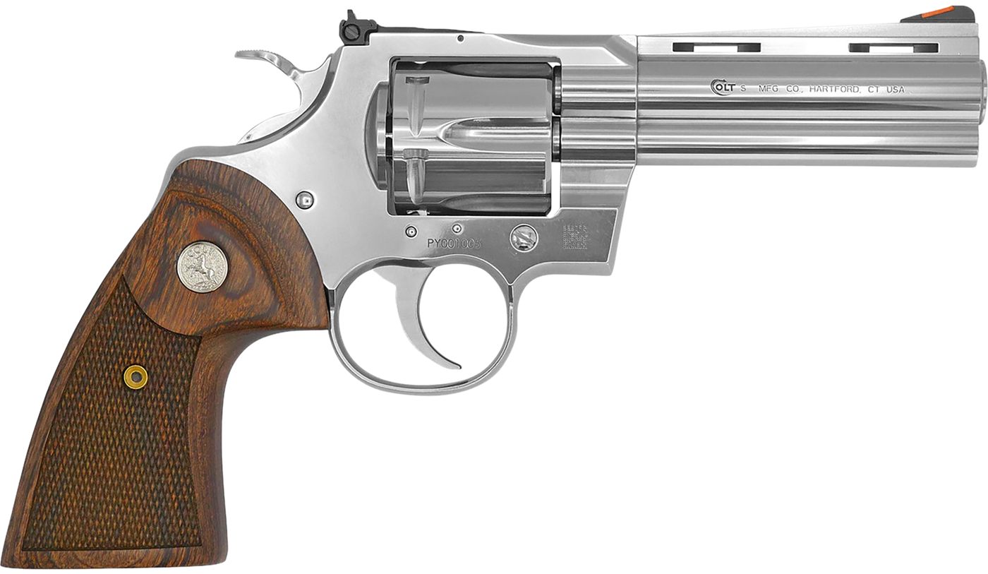 Colt Manufacturing Mfg PYTHONSP4WTS 38 Special/357 Mag 6 Shot 4.25in Stainl
