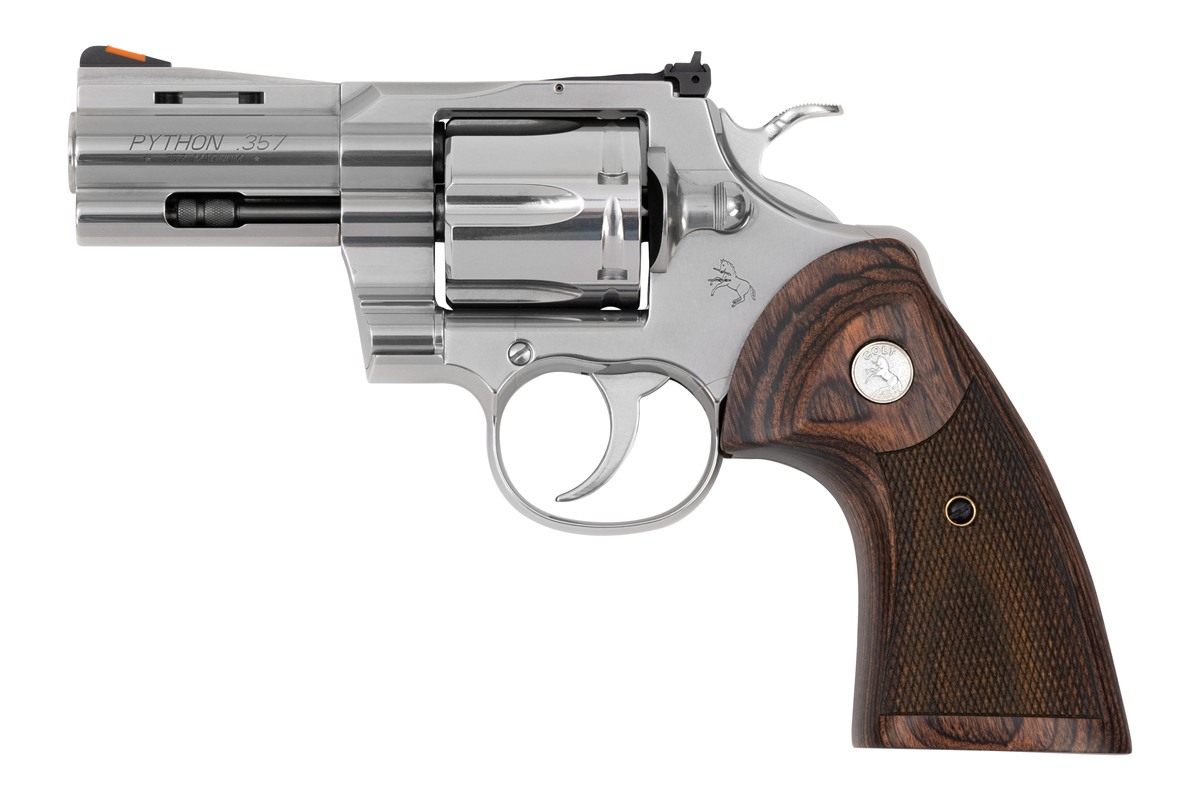 Colt Mfg PYTHONSP3WTS 38 Special 357 Mag 6 Shot 3in Stainless Recessed Targ