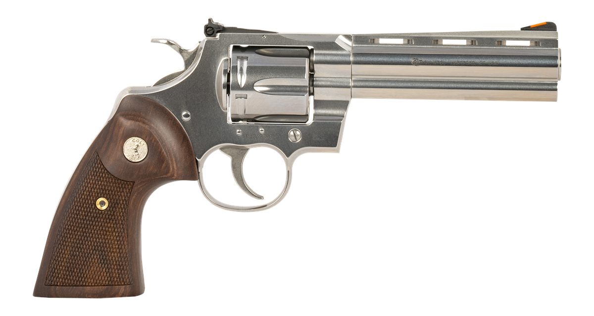Colt Mfg PYTHONSP5WTS 357 Mag/38 Special 6 Shot 5in Stainless Recessed Targ view 2