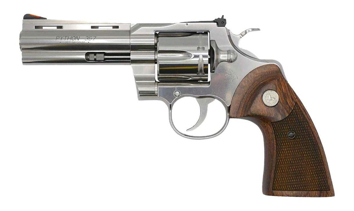 Colt Mfg PYTHONSP5WTS 357 Mag/38 Special 6 Shot 5in Stainless Recessed Targ view 3