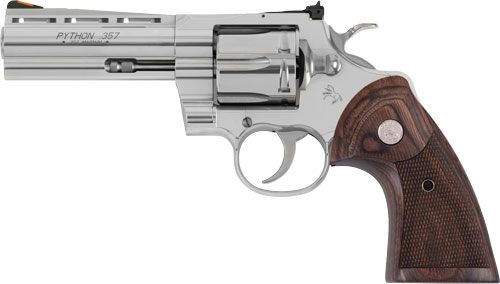Colt Mfg PYTHONSP5WTS 357 Mag/38 Special 6 Shot 5in Stainless Recessed Targ view 5