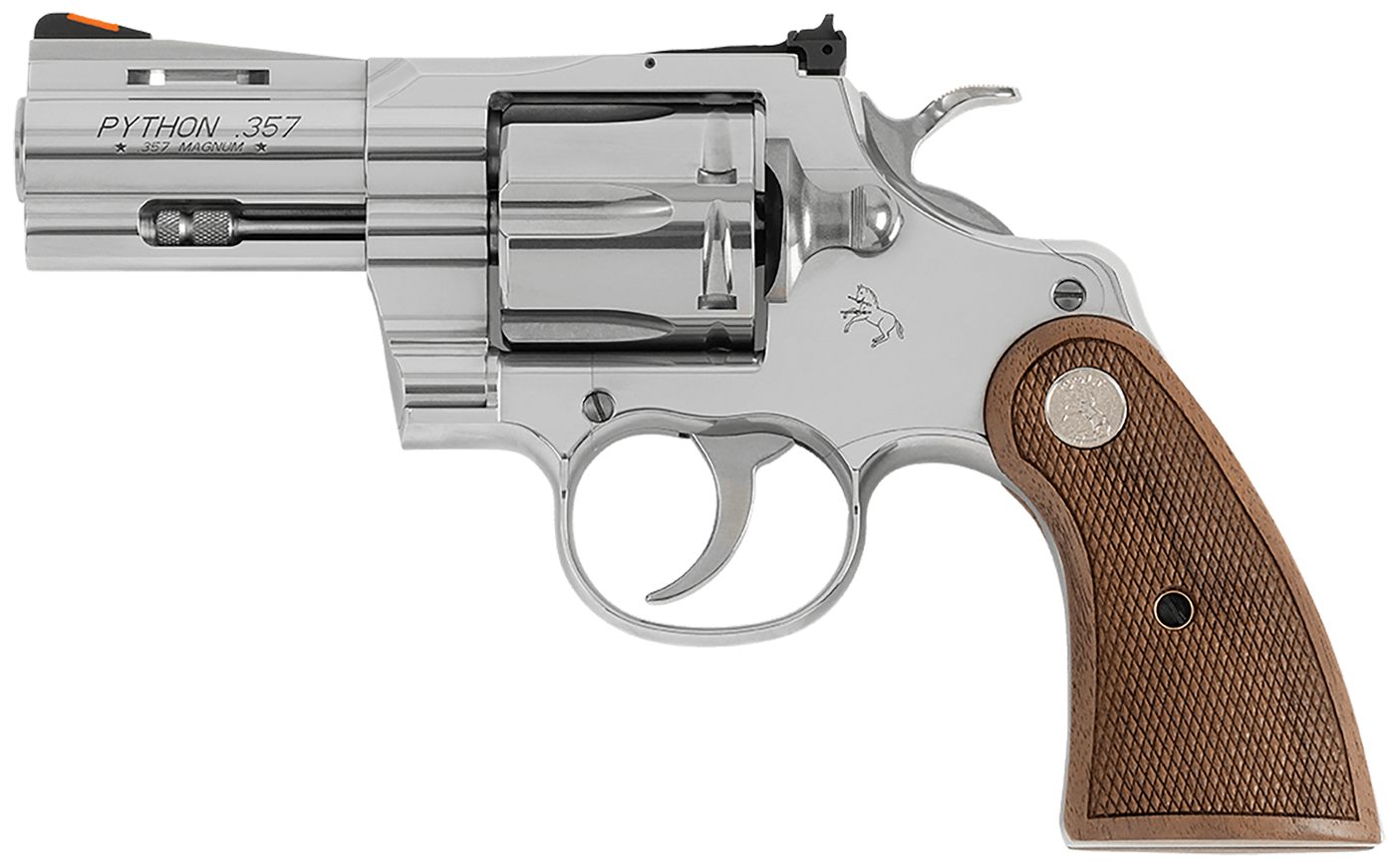 Colt Mfg PYTHONSP2WCTS 357 Mag/38 Special 6 Shot 2.50in Stainless Recessed view 2