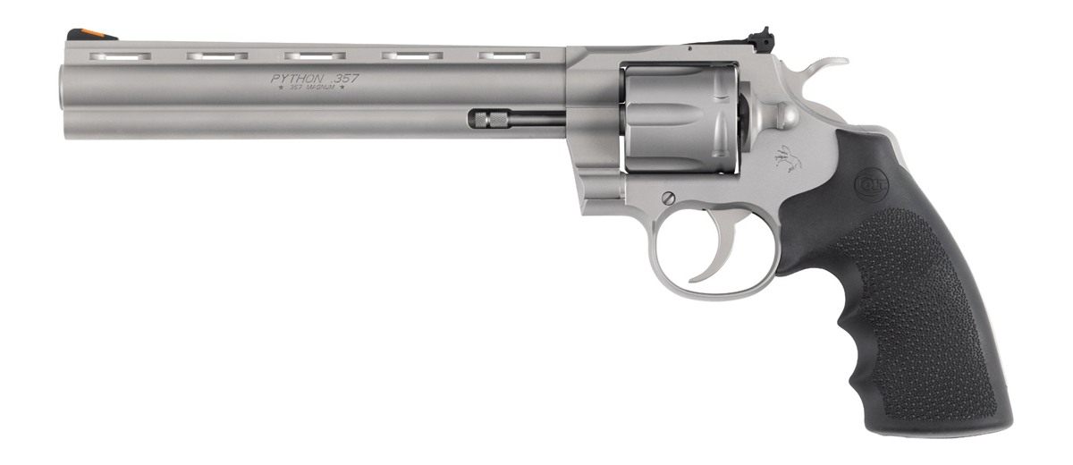 Colt Mfg PYTHONSM8RTS 357 Mag/38 Special 6 Shot 8in Bead Blasted Vent Rib B view 2