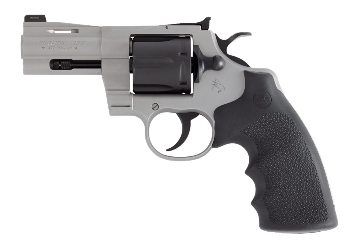 Colt's Manufacturing PYTHON 357MAG 3in TWO-Tone Matte With Hogue Grips (Tal