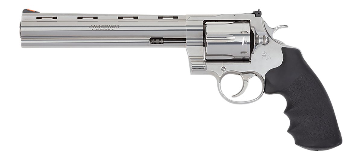 Colt Mfg ANACONDASP8RTS 44 Mag 6 Shot 8in Stainless Recessed Target/Vent Ri
