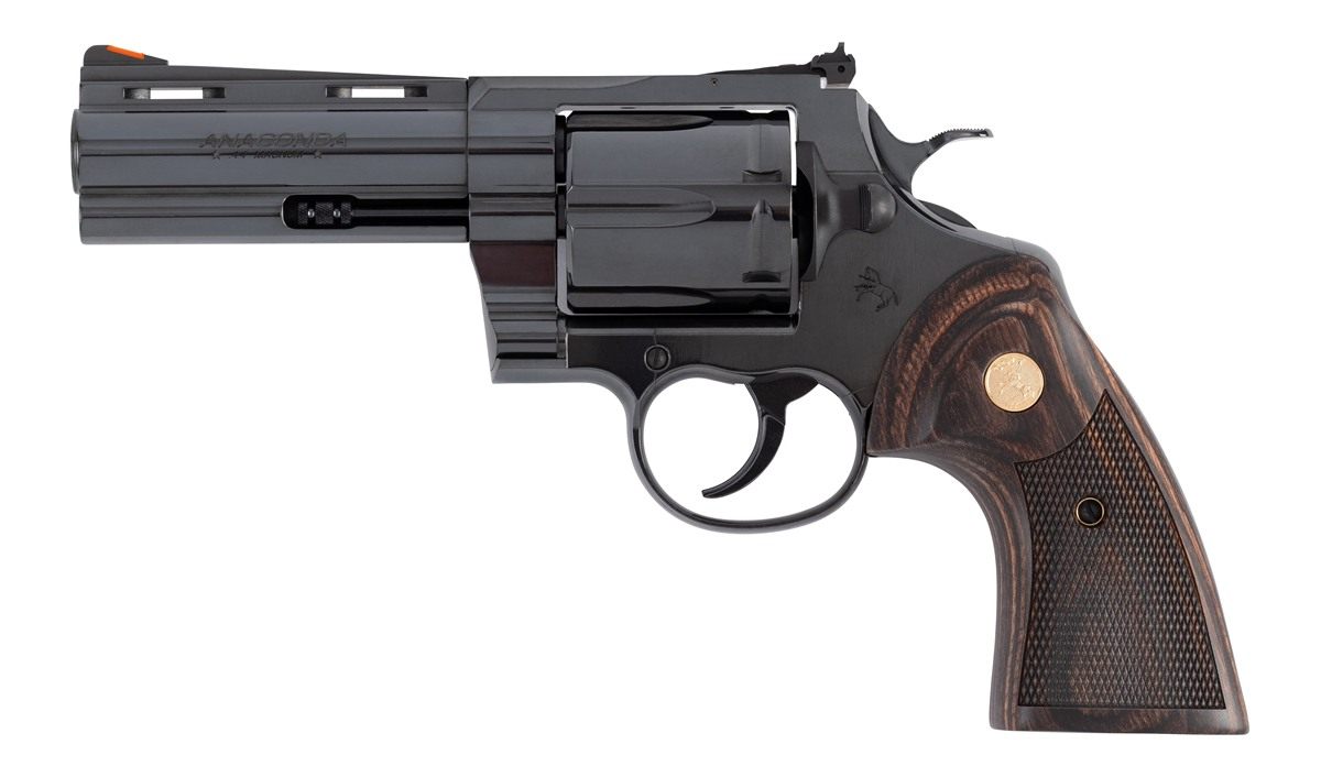 Colt Mfg ANACONDABP4WTS Large 44 Mag 6 Shot 4.25in Blued Vent Rib Barrel, C