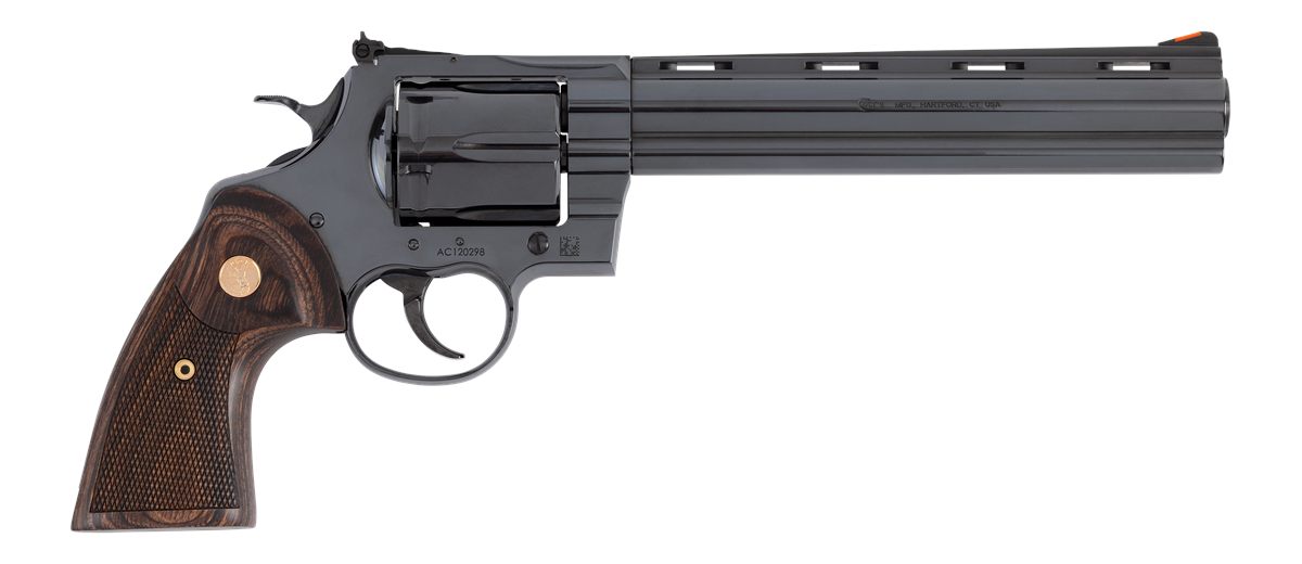 Colt Mfg ANACONDABP8WTS Large 44 Mag 6 Shot 8in Blued Vent Rib Barrel, Cyli view 2