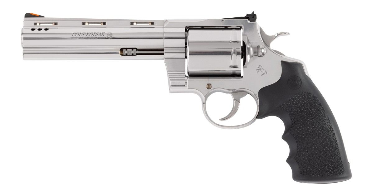 Colt Mfg KODIAKSP6RTS 44 Mag 6 Shot 6in Stainless Steel Vent Rib Barrel, Cy