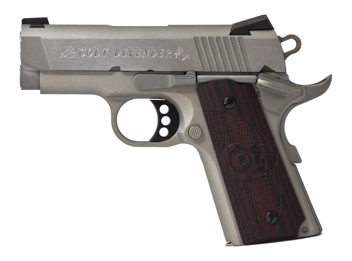 Colt Mfg O7000XE Defender Compact 45 ACP 7+1 3in Steel Barrel, Stainless Se