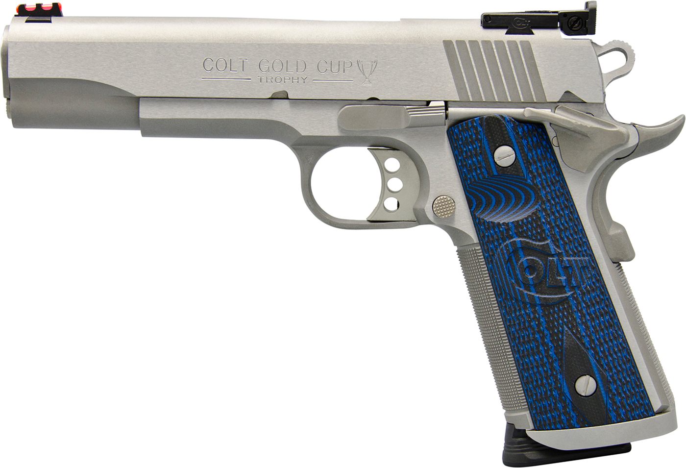 Colt Mfg O5072XE Gold Cup Trophy 9mm Luger 9+1 5in Steel Barrel, Stainless view 2