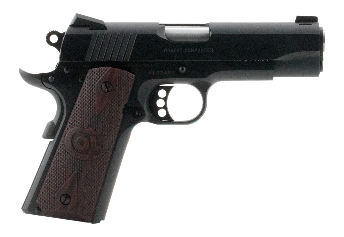 Colt Mfg O4940XE Commander Combat 45 ACP 8+1 4.25in Black Steel Barrel, Blu