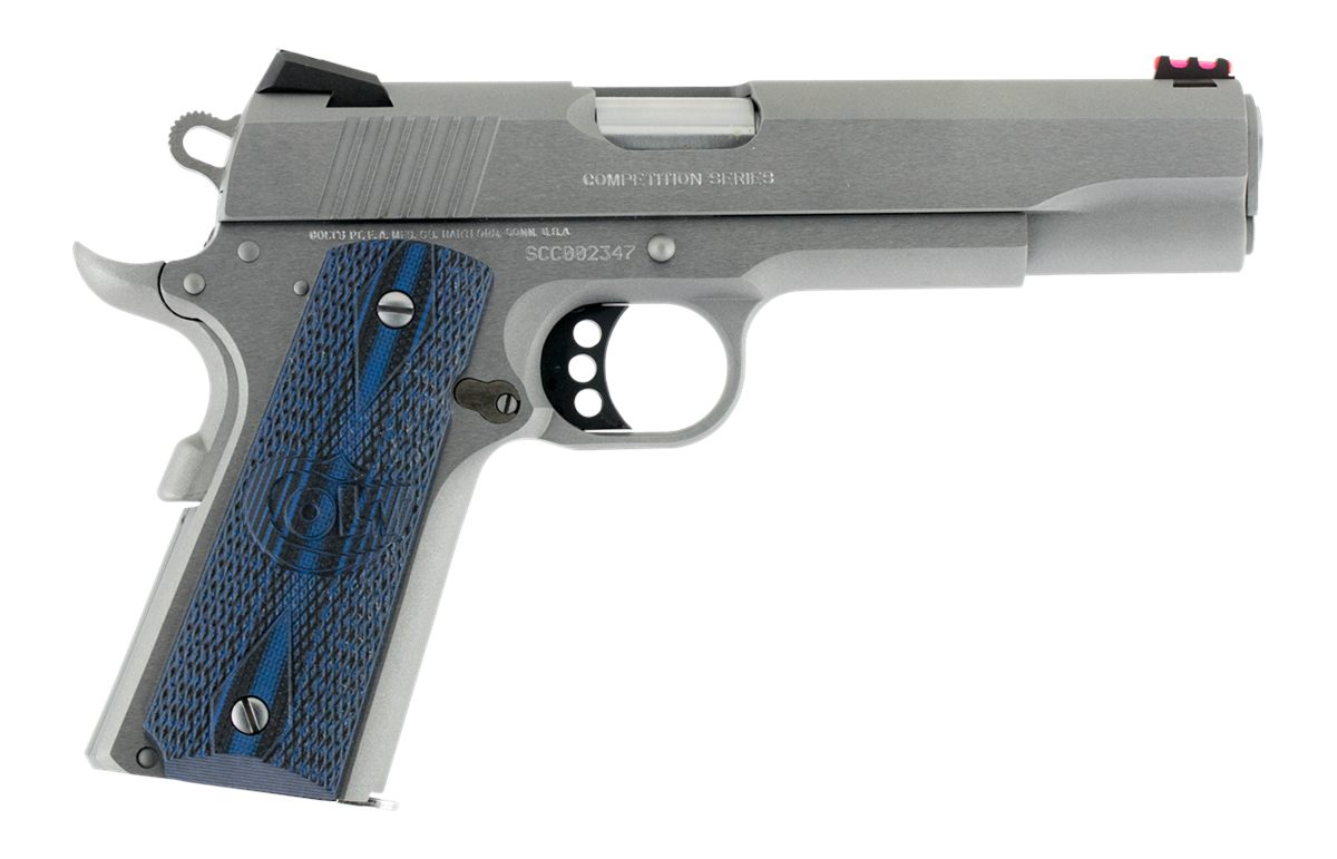 Colt Mfg O1070CCS Competition Government 45 ACP 8+1 5in Stainless National view 2