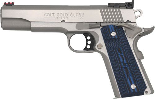 Colt Mfg O5070GCL Gold Cup Lite 45 ACP 8+1 5in Stainless National Match Bar view 2