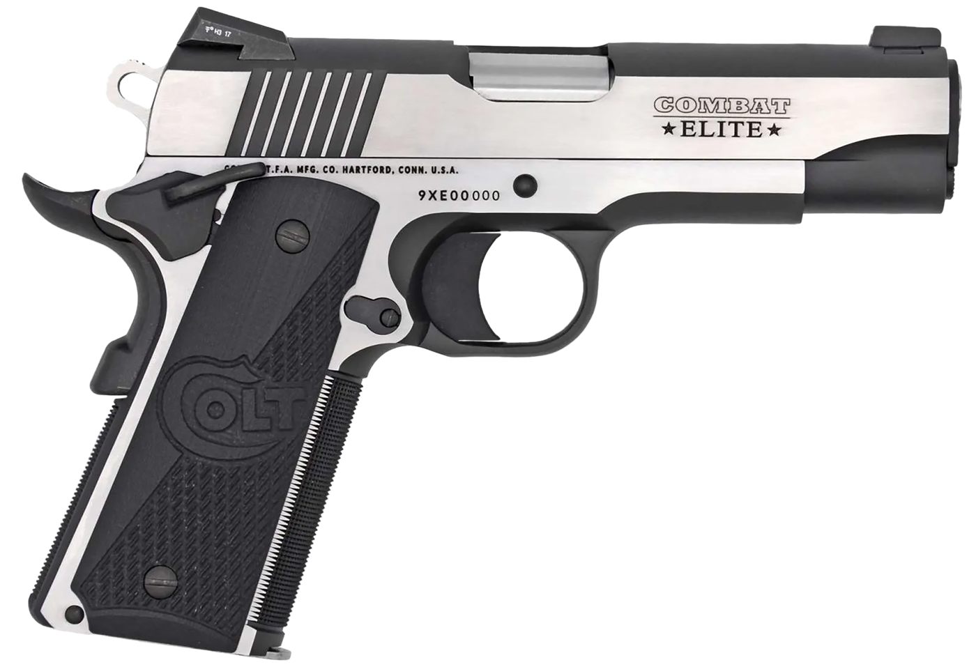Colt Mfg O4082CE Combat Elite Commander 9mm Luger 8+1 4.25in Stainless Stee