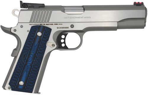 Colt Mfg O5073GCL Gold Cup Lite 38 Super 8+1 5in Stainless National Match B view 4