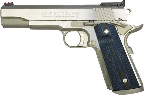 Colt Mfg O5073XE Gold Cup Trophy 38 Super 9+1 5in Stainless National Match view 2