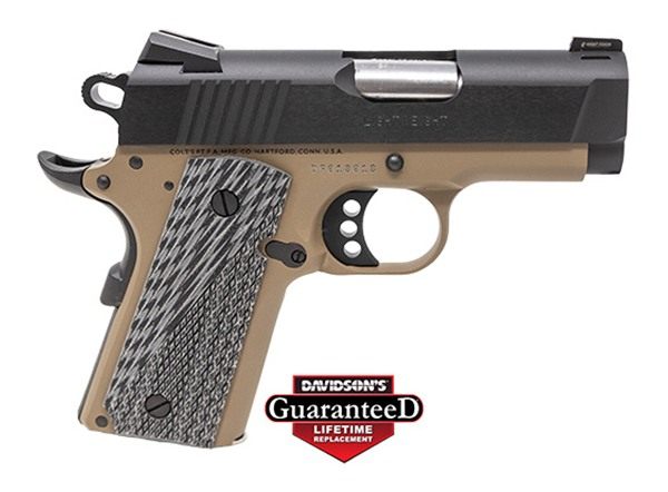 Colt Mfg O7800XEFDE Defender 45 ACP 7+1 3in Black Carbon Steel Serrated Sli view 3