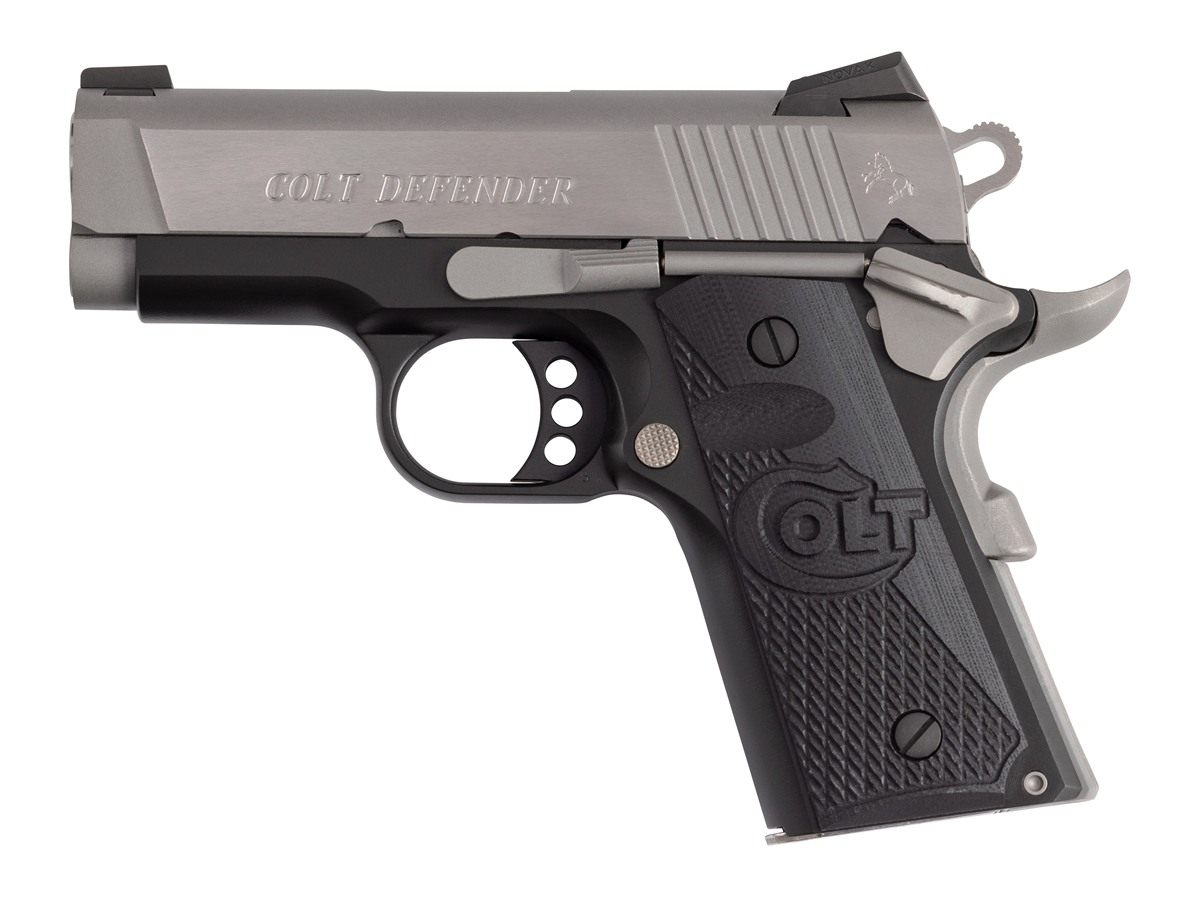 Colt Mfg O7800XETT Defender 45 ACP 7+1 3in Carbon Steel Slide, Aluminum w/B