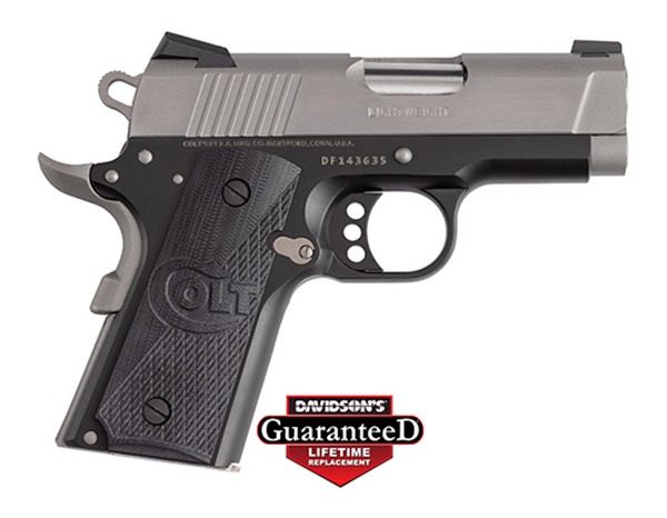 Colt Mfg O7800XETT Defender 45 ACP 7+1 3in Carbon Steel Slide, Aluminum w/B view 2
