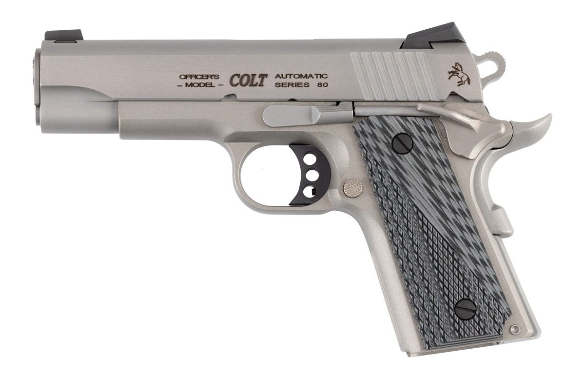 Colt Mfg O9840XE Officer Lightweight 45 ACP 7+1 4.25in Stainless Steel Barr