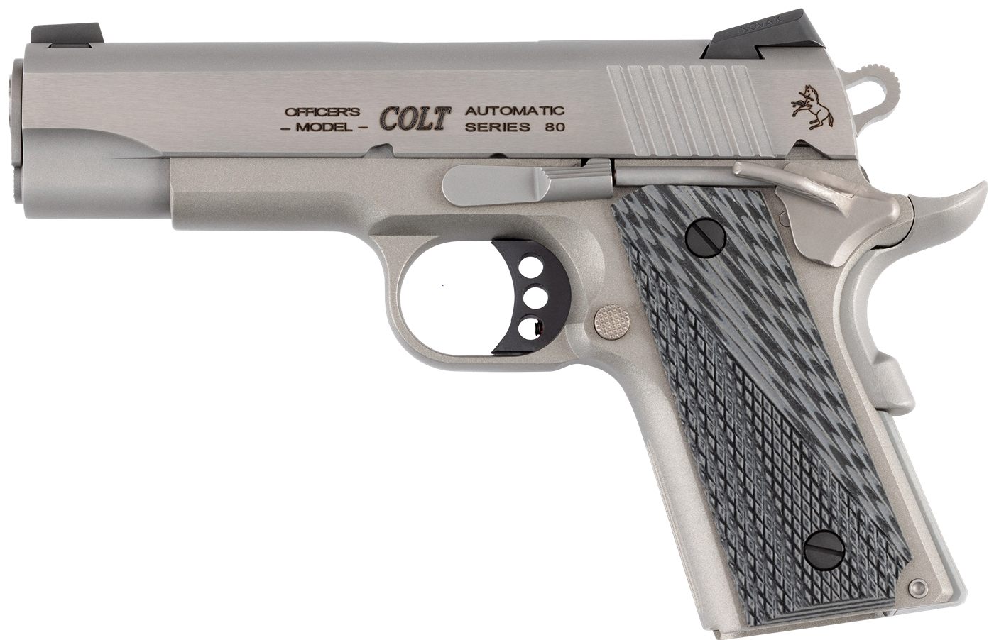 Colt Mfg O9840XE Officer Lightweight 45 ACP 7+1 4.25in Stainless Steel Barr view 2