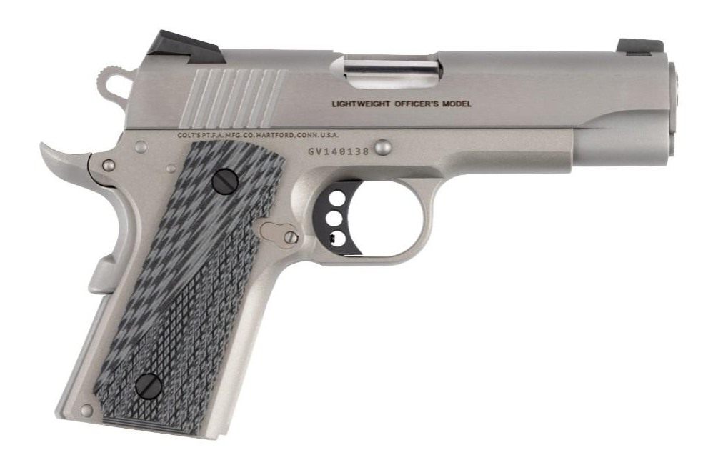Colt Mfg O9840XE Officer Lightweight 45 ACP 7+1 4.25in Stainless Steel Barr view 3