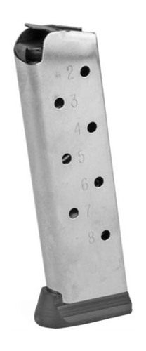 Colt Manufacturing 1911 Gov't/Commander Handgun Magazine Stainless with Bas