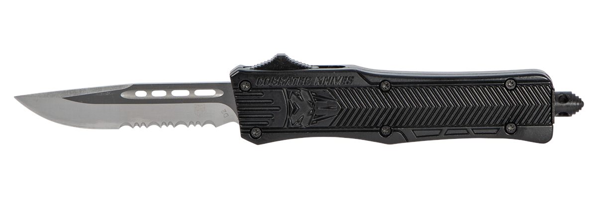 Cobra TEC Knives SBCTK1SDS CTK-1 Small 2.75in OTF Drop Point Part Serrated