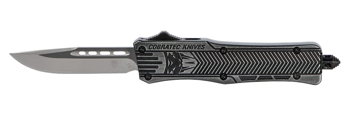 Cobra TEC Knives SSWCTK1SDNS CTK-1 Small 2.75in OTF Drop Point Plain D2 Ste