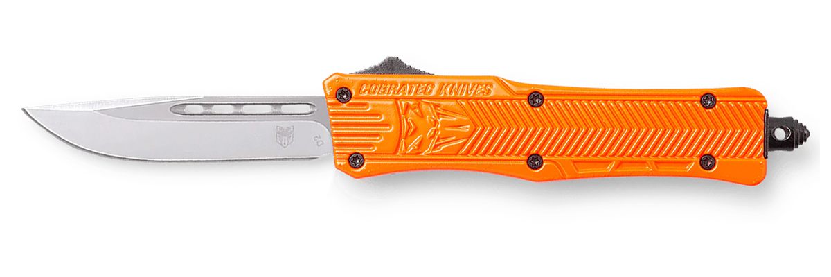 Cobra TEC Knives SORCTK1SDNS CTK-1 Small 2.75in OTF Drop Point Plain D2 Ste
