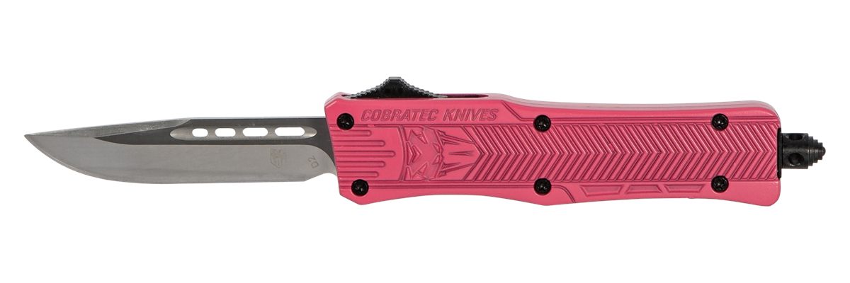 Cobra TEC Knives SPKCTK1SDNS CTK-1 Small 2.75in OTF Drop Point Plain D2 Ste
