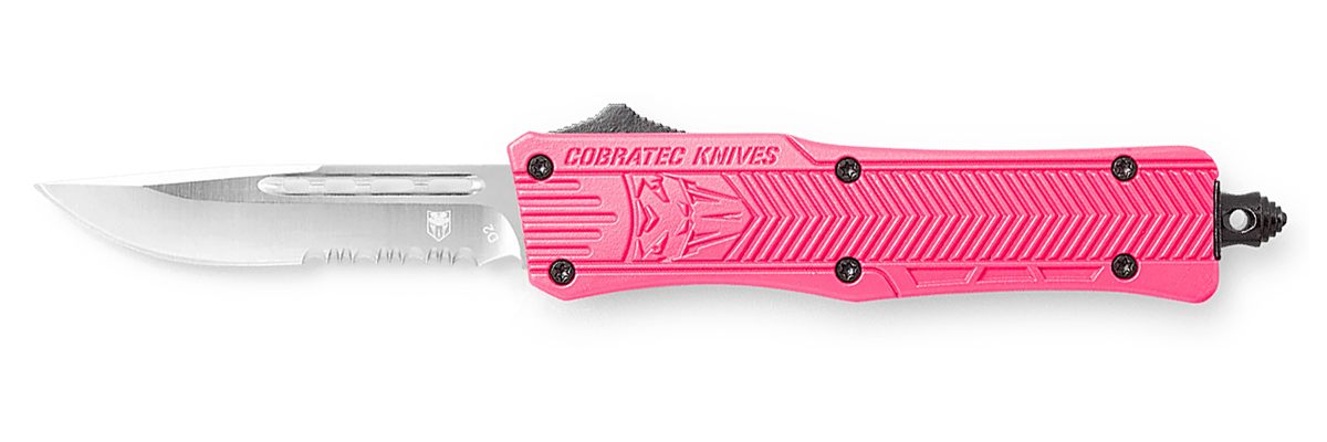 Cobra TEC Knives SPKCTK1SDS CTK-1 Small 2.75in OTF Drop Point Part Serrated