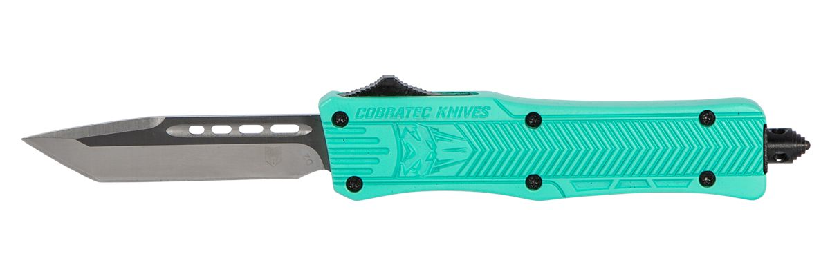 Cobra TEC Knives STFCTK1STNS CTK-1 Small 2.75in OTF Tanto Plain D2 Steel Bl