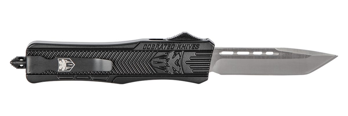 CobraTec Knives MBSTK1MTNS CTK-1 Medium 3in OTF Tanto Plain D2 Steel Blade/