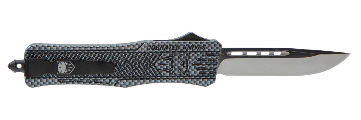 Cobratec Knives MCFCTK1MDNS CTK-1 Medium 3in OTF Drop Point Plain D2 Steel