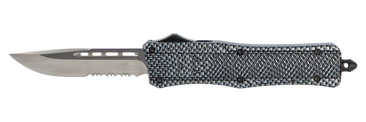 Cobra TEC Knives MSCFTK1MDS CTK-1 Medium 3in OTF Drop Point Part Serrated D