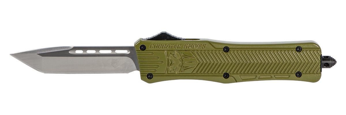 Cobra TEC Knives MODCTK1MTNS CTK-1 Medium 3in OTF Tanto Plain D2 Steel Blad