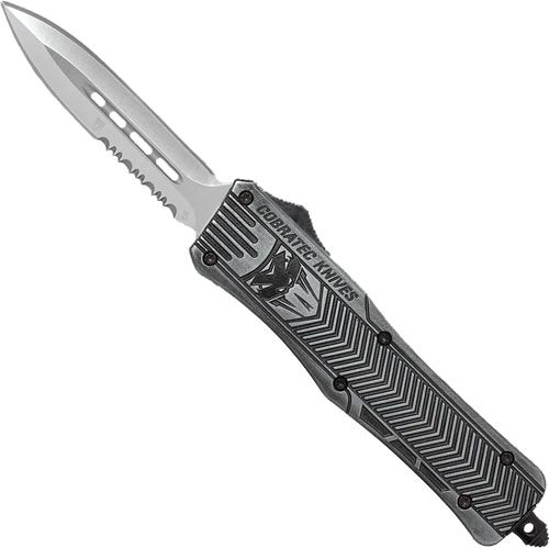 Cobratec Knives Medium CTK1 OTF Stonewash 3in Dagger Serrated